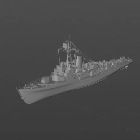 German 1943 minesweeper M802 3D model material