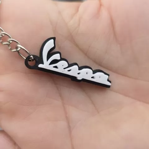 Vespa Minimal Keychain