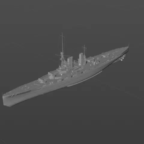 German cruiser "Mackensen" 3D model material
