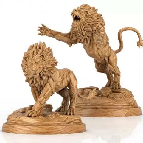 Stone Lion 2 different models - Canadian