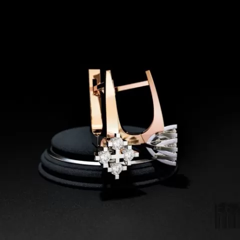 Diamond Earrings 3D Model