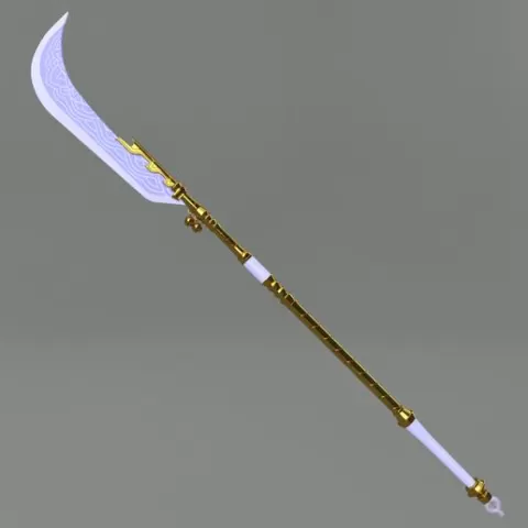 KPop Demon Hunters HUNTRIX Mira Woldo Glaive Weapon Polearm blade. Cartoon, movie, props, cosplay