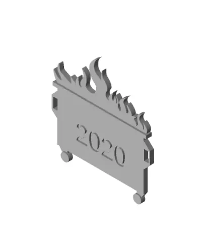 Dumpster_Fire_2020_v2.stl #gift