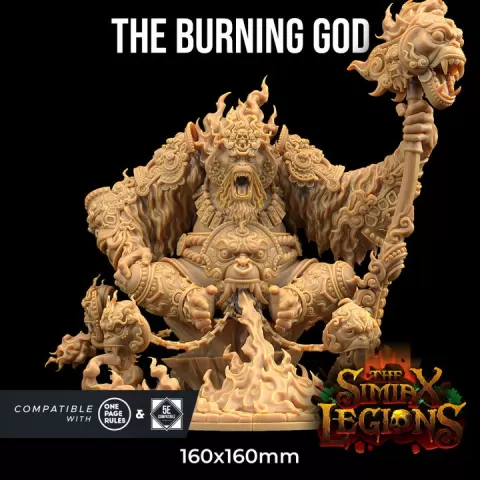 The Burning God | PRESUPPORTED | The Simiax Legions by The Dragon Trappers Lodge