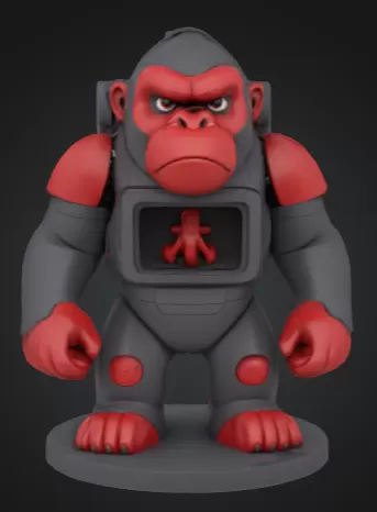 Zayken 3D - Mechanical Gorilla STL