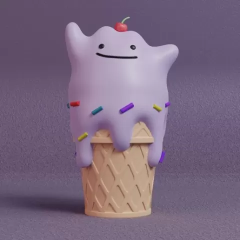 Pokemon - Ice Cream Ditto