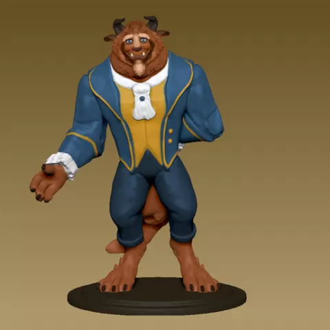Prince Adam the beast from beauty and the beast cartoon movie