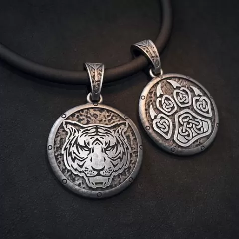 Tiger Pendant 3D Model