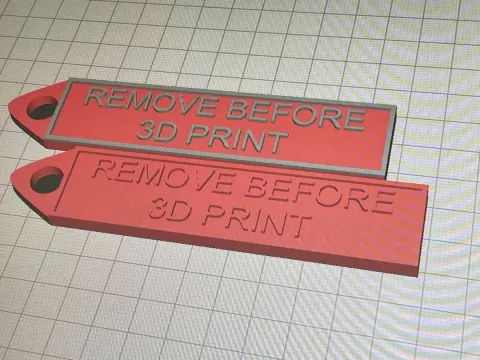 Remove Before Print