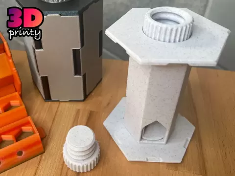 Rollup Dice Box Tower Core with Cap