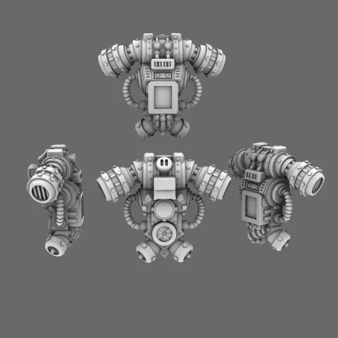 Space Knights V1 Exterminator Backpack by BW Terrain & Forge