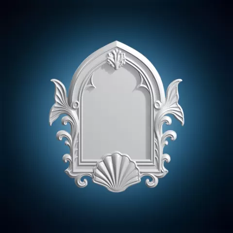 Tidecrypt Gothic Frame 3D Print Model