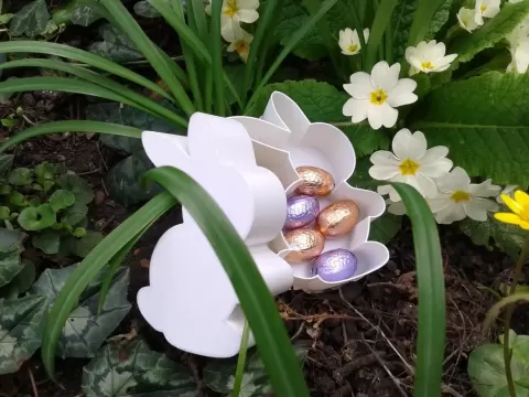 Rabbit 002D, nestable box (v2) #SpringThangs