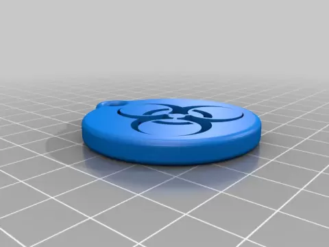 Biohazard Keychain