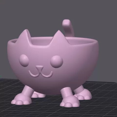 Cat-Shaped Planter Pot