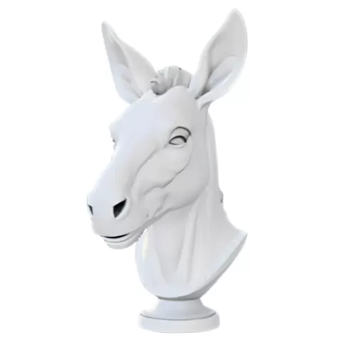 Cheerful Donkey Bust