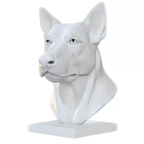 Dignified Dog Bust