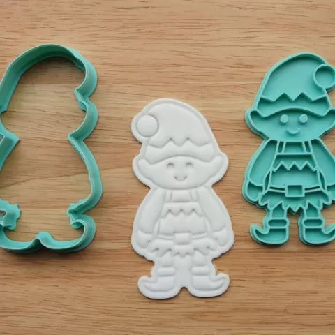 🥶 CHRISTMAS ELF COOKIE CUTTER | SANTA'S HELPER COOKIES | FESTIVE ELF BAKING | XMAS HOLIDAY TREATS