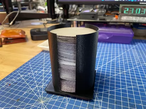 Gridfinity Circular Sanding Disk Holder