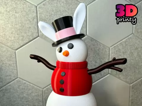 Giant Snowman - Easter Top Hat