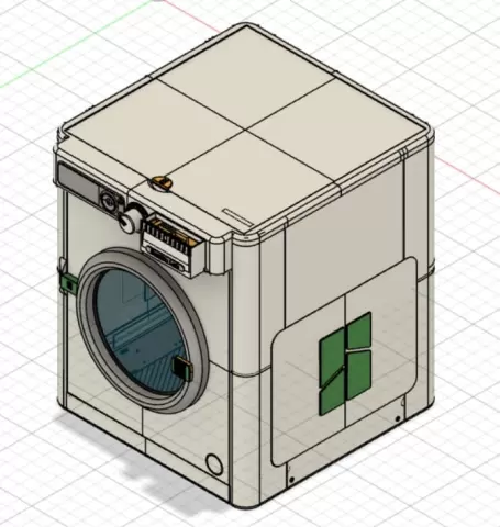 Remix Bambu lab P1P #ThangsBambuContest Washing machine