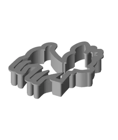 Reindeer Cookie Cutter.stl