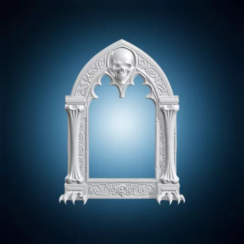 Cryptkeeper Scroll Frame 3D Print Model