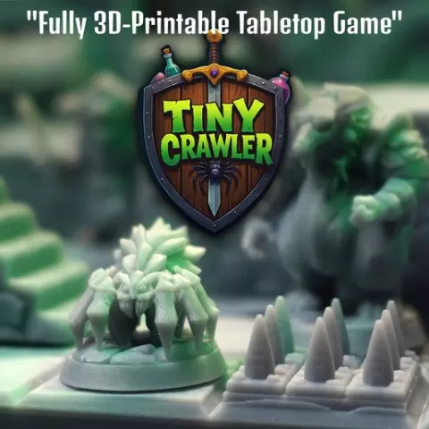 Tiny Crawler – 3D Printable Dungeon Crawler Tabletop Game