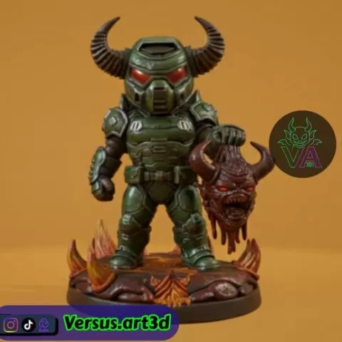 Doomhell - Chaotic Dimension Mini Warrior Fan Art for 3D Printing