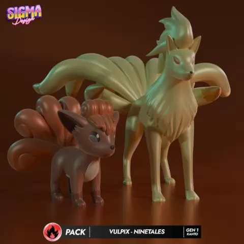 pack - vulpix ninetales