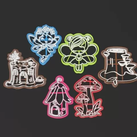 Fairies, cookie cutter set