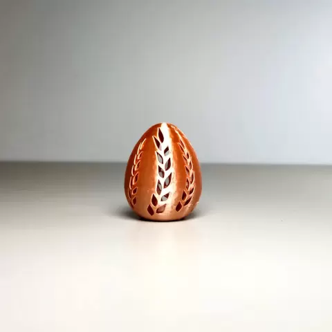 Ornament Egg Leaf Pattern