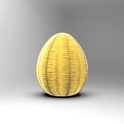 Ruffled Fabric Egg