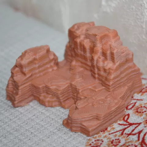 supportfree battlerock FDM Wargame terrain