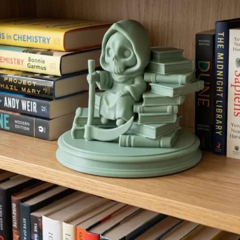 Bookish Chibi Reaper 📚💀