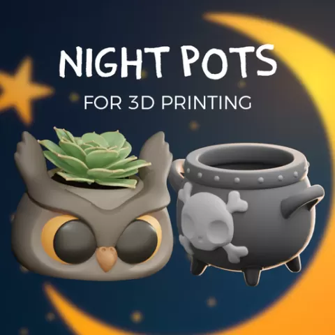 Night Pots Pack - Planter pots