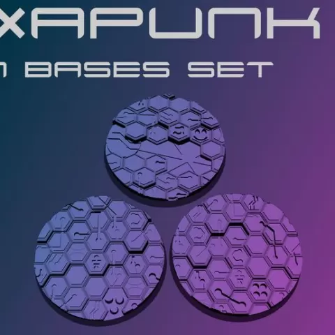 50mm Hexapunk Bases Set