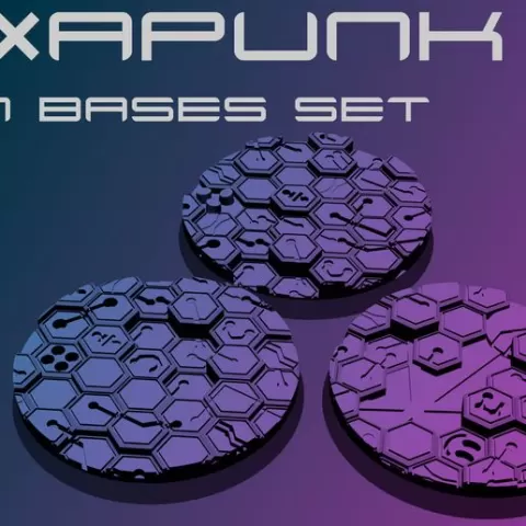 50mm Hexapunk Bases Set
