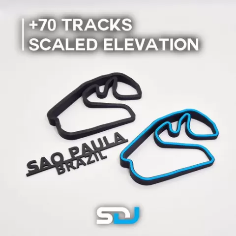 All tracks - Scaled Elevation