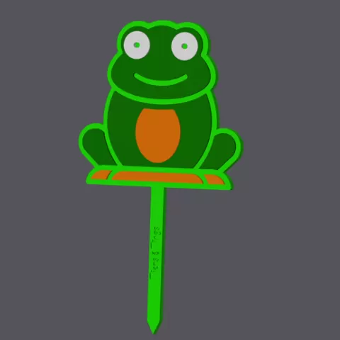 Frog - Caketopper & Cupcaketopper v2