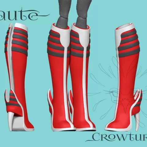 Monster high SDCC Ghoulia inspired boots