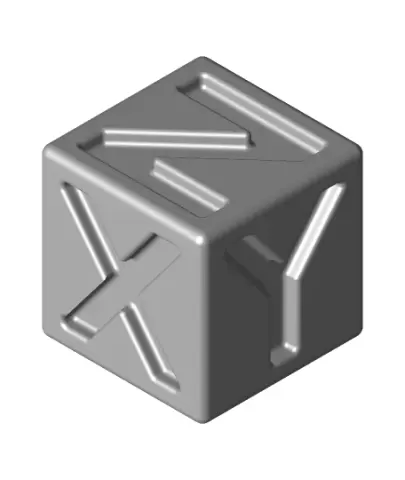 Rounded XYZ Cube