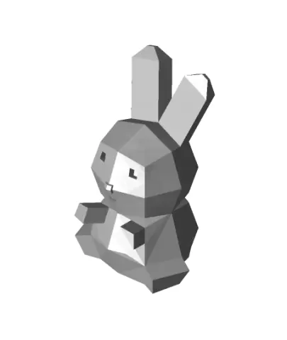 Low Poly Bunny Character