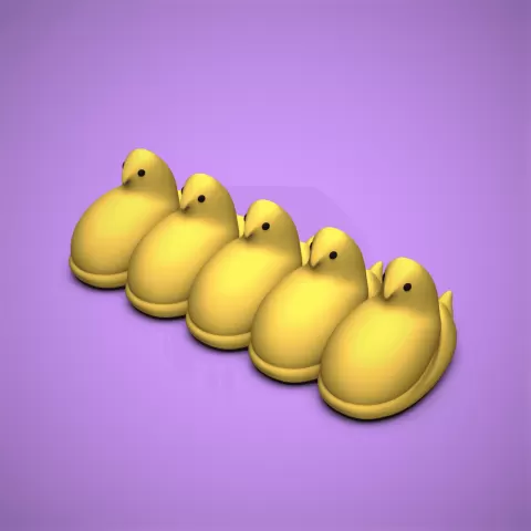 Peeps Row -Marshmallow Candy