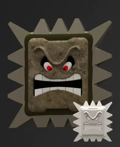Thwomp! Mario Fan Art