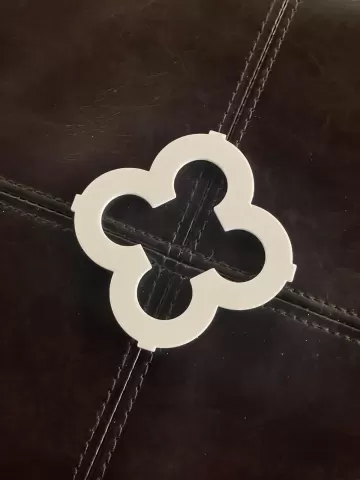 Quatrefoil 3 Retro Coaster
