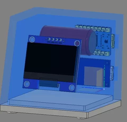 Housing for Differiential Barometer with ssd1306 display - AubreyS