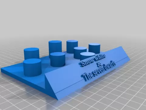 Snow White and dwarfs display platform
