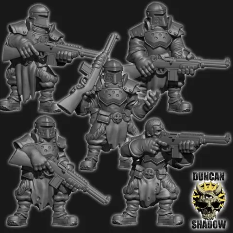 Holy Warriors with Rifles (Pre Supported)