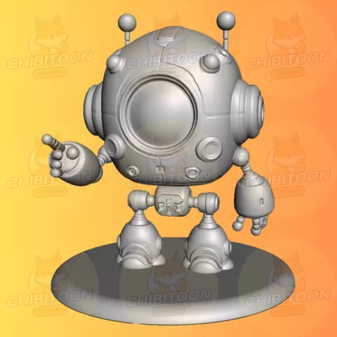 🤖⚙️ Byte-X – The Tiny Square-Bot with a Big Heart! 💾✨ | Chibi Kawaii